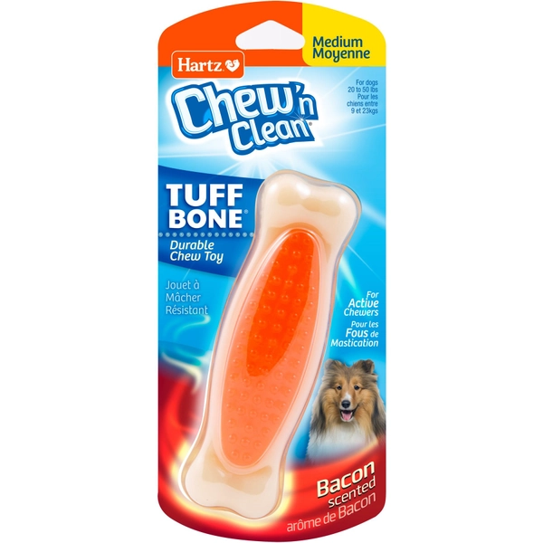 Hartz Chew 'n Clean Tuff Bone Tough Dog Chew Toy