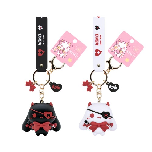 YOU WIZV Keychain Demon Rabbit