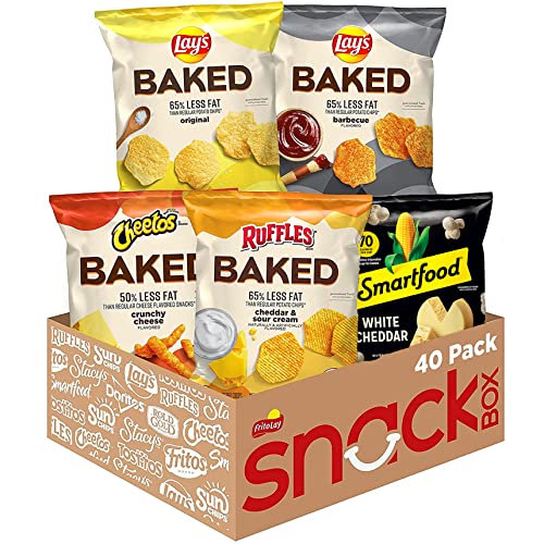 Frito Lay Baked & Popped Mix Variety Pack, (Pack of 40) - Baked & Popped Mix