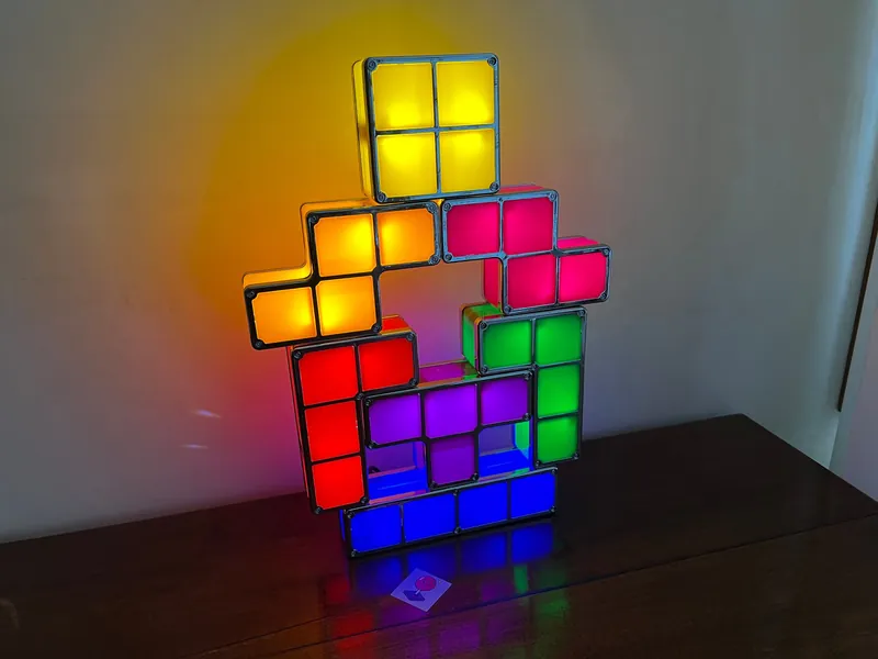 TETRIS BLOCKs LED LIGHT (Modular) | Cg Led Personalized | Video Game Room Game Light | Gaming Room Desk Table Lamp | Gift for Him