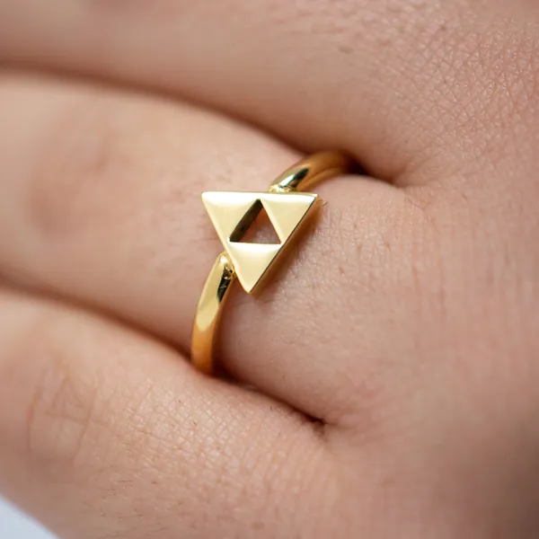 Legend of Zelda Triforce Ring - 18ct gold plated