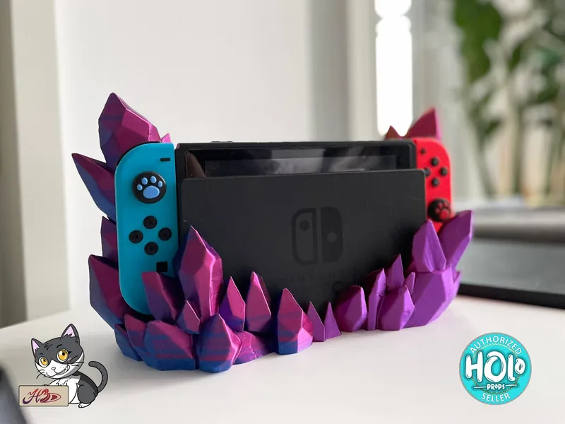 Nintendo Switch Dock Crystal Cradle | Gaming Present | Gamer Gift | Switch Console Accessories | Gaming Decor