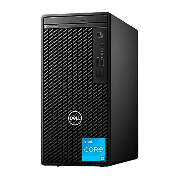 Dell Optiplex 3000 Business Tower Desktop Computer, Intel 4-Core Processor(Up to 4.4Ghz), 32GB DDR4 RAM, 1TB SSD, WiFi, DVD-RW, 2X DP(2-Monitor Support 4K), 8X USB Ports, Windows 11 Pro, Black