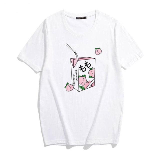 Peachy Milk Box Tee - Without Writing / XXL