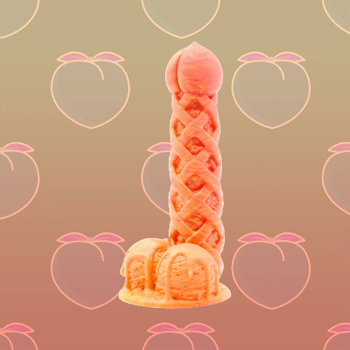 Peach Pie Ala Mode Dildo - Standard / Add Suction Cup / Medium 00-50