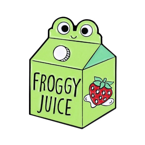 Froggy Juice Enamel Pin