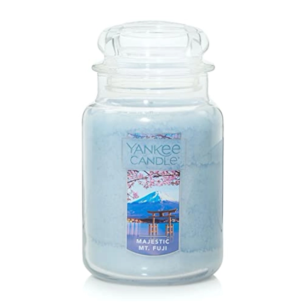 Yankee Candle Majestic Mt. Fuji Large Jar Candle,Light Blue, Coconut Scent