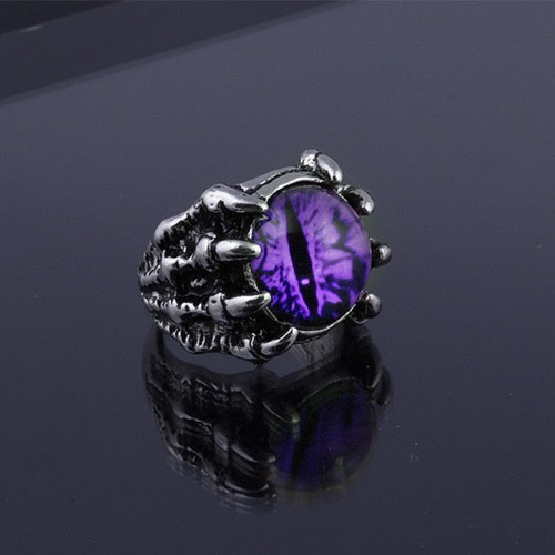 'Soulbound' Claw Ring Available in 4 Colors - Resizable / Purple