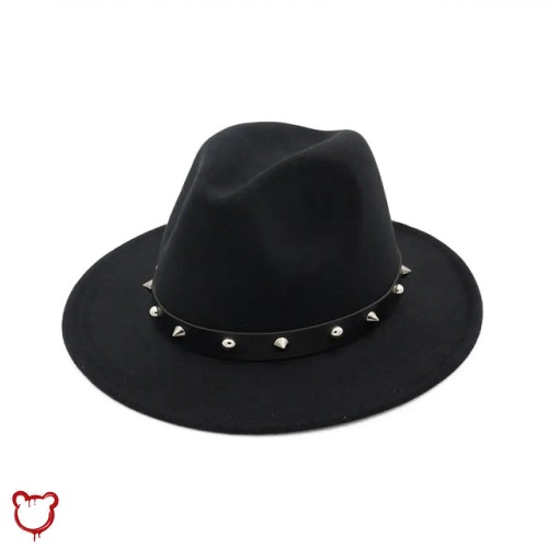Studded Black Fedora - Gothic Style