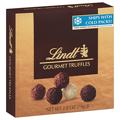 Lindt Gourmet Chocolate Truffles Gift Box, Assorted Chocolate Truffles, Great for gift giving, 2.8 Ounces