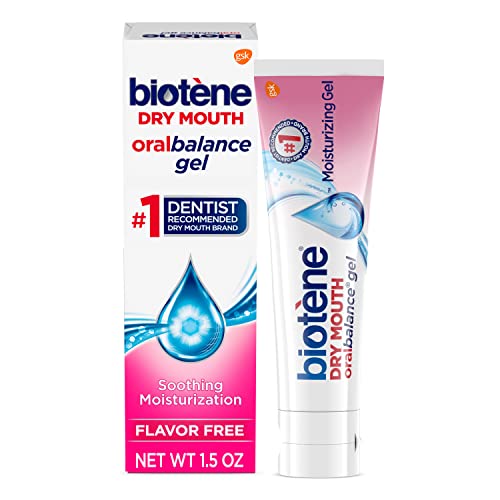 Dentist Highly Recommended for my Health - biotène Oral Balance Moisturizing Gel, Alcohol Free Gel and Dry Mouth Gel, Flavor Free, 1.5 Oz