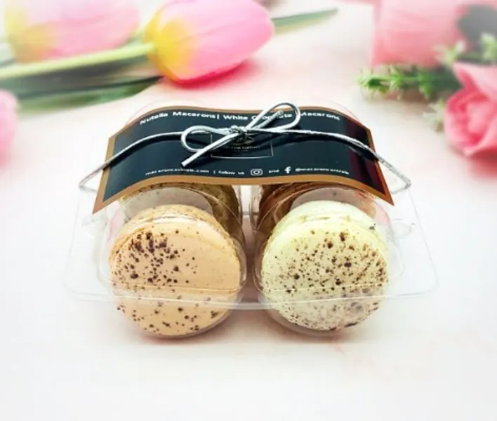 Nutella & White Chocolate Macarons