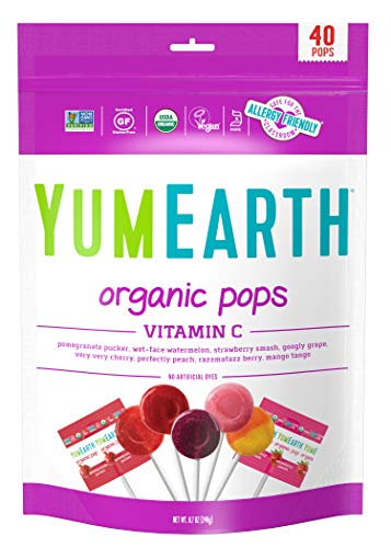 YumEarth Organic Natural Vitamin C Lollipops, 8.5 Ounce Bag