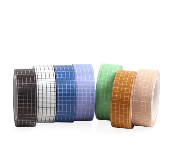 Grid Washi Tape, Decorative Washi Tape, Cute  Grid Washi Tape for Journal, Planner, and Scrapbook, Planner Accessories