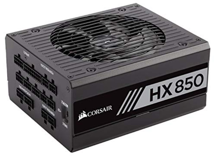 Corsair HX1000 PC-Netzteil (Voll-Modulares Kabelmanagement, 80 Plus Platinum, 1000 Watt, EU) - 850 Watt Analog