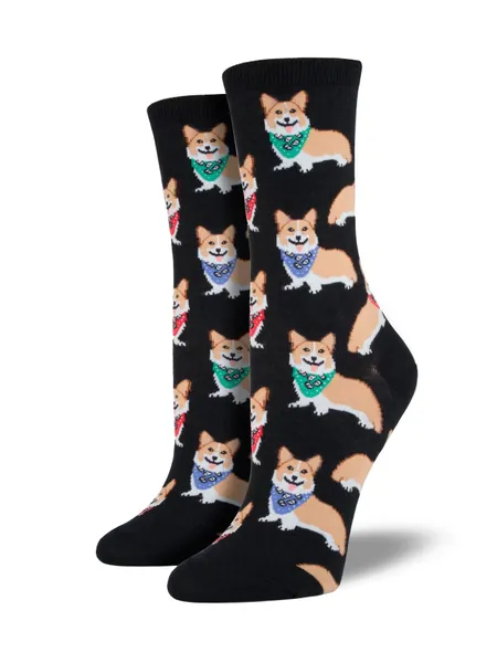 Socksmith Women's Corgi Crew Socks
