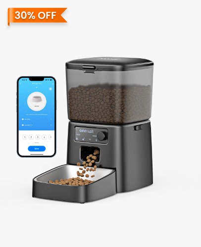 Oneisall 3.5L Automatic Cat Feeder with 5G Wi-Fi & APP Control - Pet Feeder