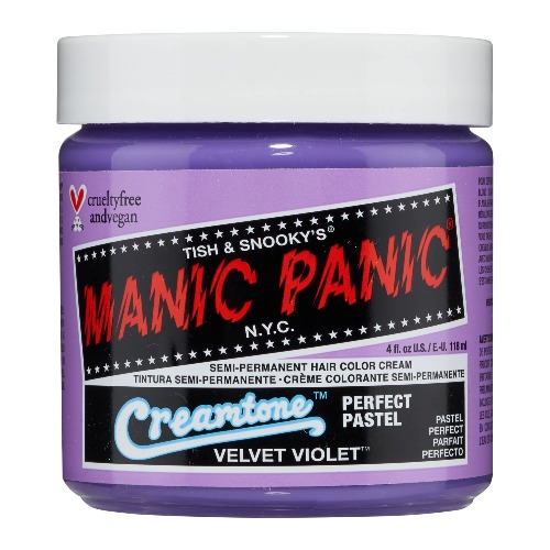 MANIC PANIC Velvet Violet Hair Dye - Velvet Violet 4 Fl Oz (Pack of 1)