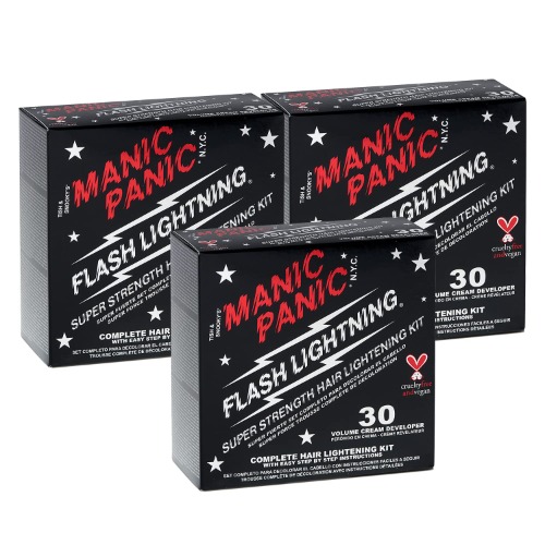 MANIC PANIC 30 Vol Lightning Hair Bleach Kit 3PK - 