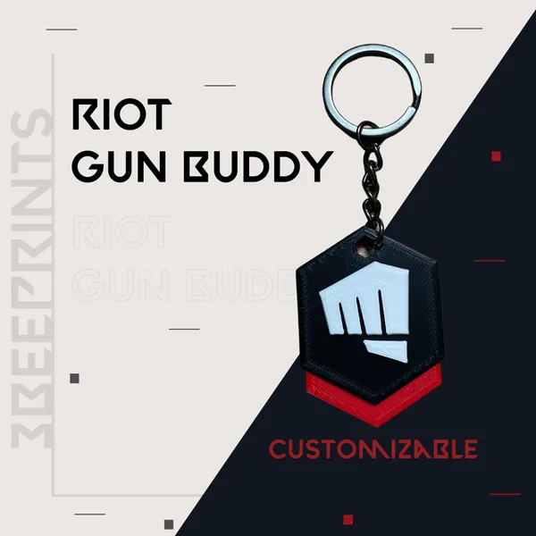 Valorant  -  Riot Gun Buddy Keychain