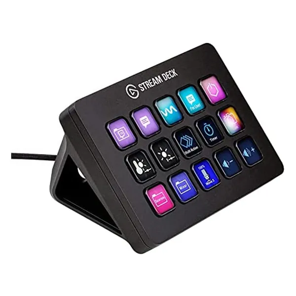 Elgato Stream Deck MK.2 – Studio Controller, 15 macro keys, trigger actions in apps and software like OBS, Twitch, YouTube and more, works with Mac and PC