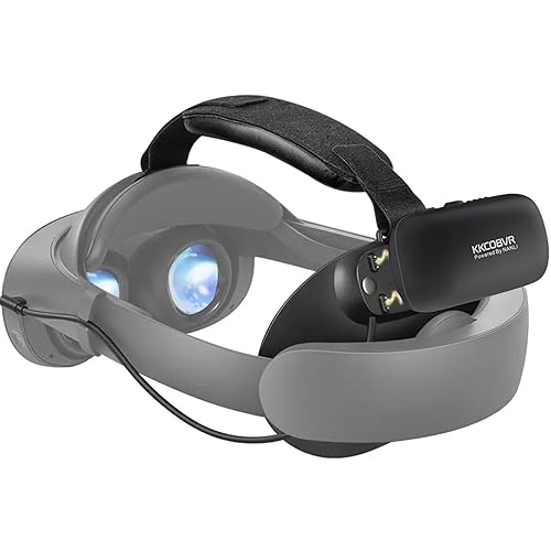 kkcobvr Battery Head Strap with 10000 mAh Compatible with Meta Quest Pro Accessories Charging Dock Increase the Use Time by 2-3 Hour