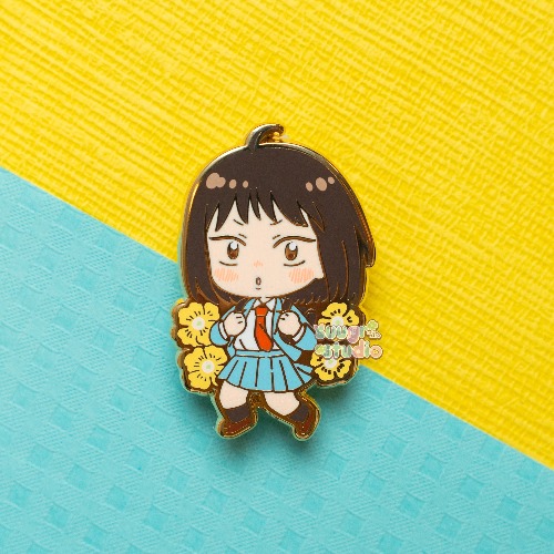 Mitsumi and Shima Hard Enamel Pin - Mitsumi / [B Grade] / Simple Rubber Back