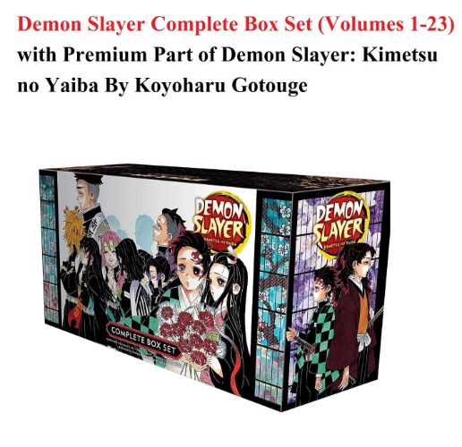 Demon Slayer Complete Box Set (Volumes 1-23) with Premium Part of Demon Slayer: Kimetsu no Yaiba By Koyoharu Gotouge