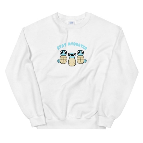 Stay Hydrated | Unisex Sweatshirt | Pokemon - White / L