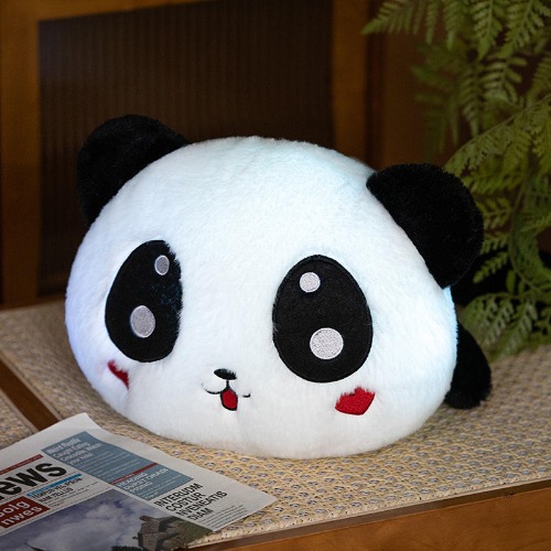 Glowing Kawaii Panda Plush Toy - Lying / 25cm