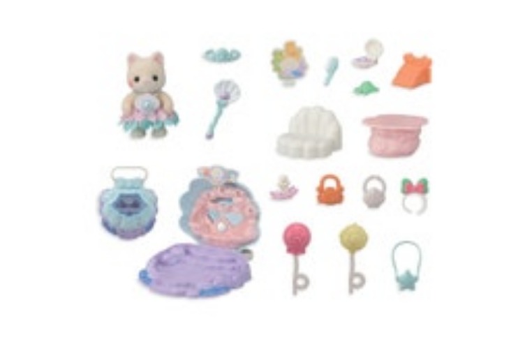 Sylvanian Families Baby Mermaid Shop Kids Miniature Collectible Toy Set 3y+