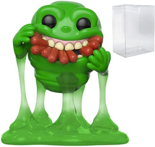 Funko Pop! Ghostbusters - Slimer with Hot Dogs Vinyl Figure (Bundled with Compatible Pop Box Protector Case), Multicolor, 3.75 inches