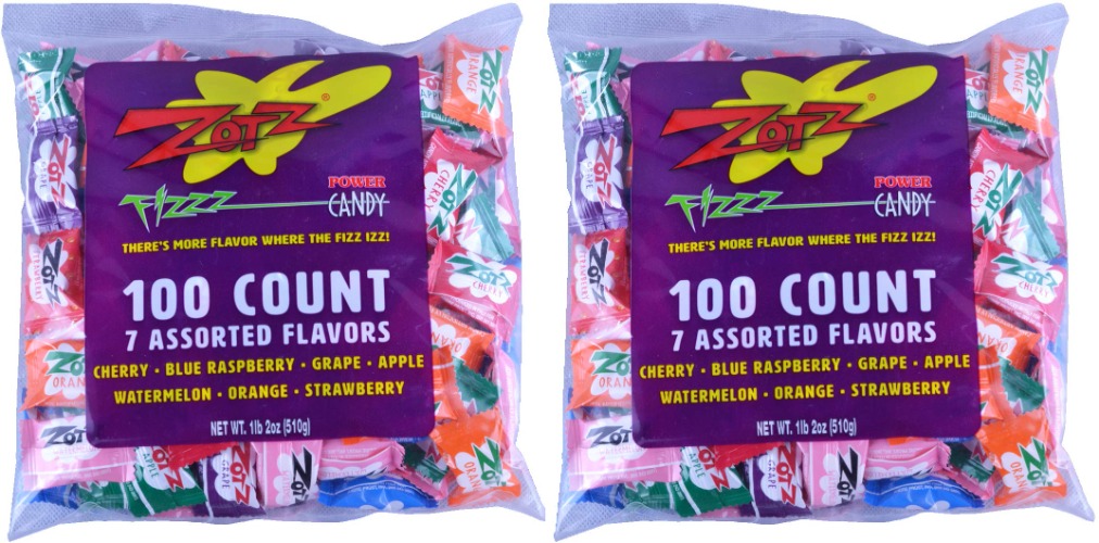 Zotz Fizzy Candy, Assorted Flavors, 200 Count - 