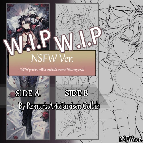 Wriothesley Gift Bundle | 150x50 Centimeters / Japan Suede Silk / NSFW