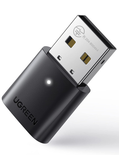 UGREEN Adattatore Bluetooth 5.0 Dongle Chiavetta Bluetooth USB 2.0 per PC Windows 11/10/ 8.1/ 7, Portata Fino a 20M Compatibile con Controller PS5/PS4, Auricolare Bluetooth, Tastiera, Mouse