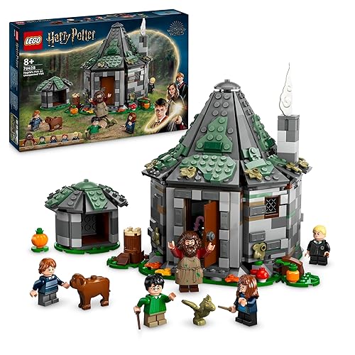 LEGO Harry Potter Hagrid’s Hut: An Unexpected Visit, Toy House for 8 Plus Year Old Kids, Boys & Girls, Includes Dragon and Dog Figures plus 5 Character Minifigures Hermione & Ron, Gift Idea 76428 - Toy Building Block