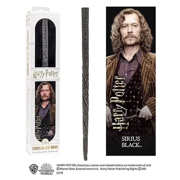 The Noble Collection , Multicolor,NN6326 Official Harry Potter - Sirius Black Wand With Bookmark