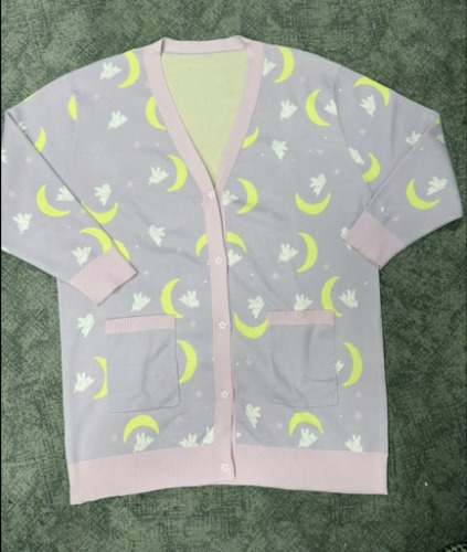 Moon Bunny Cardigan - 2XL
