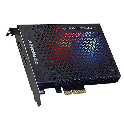 AVerMedia GC573 Live Gamer 4K Internal Capture Card: 4K60 HDR10 Streaming and Recording with Ultra-Low Latency for PS5, Xbox Series X/S, OBS, Twitch, YouTube, Windows 11 - TAA/NDAA Compliant - 4K60 HDR10
