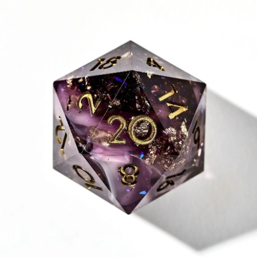Orchid Dust 7-Piece Polyhedral Dice Set