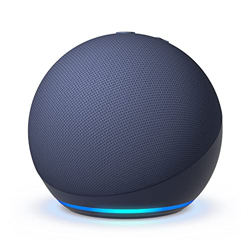 Echo Dot (5th generation, 2022 release) | Big vibrant sound Wi-Fi and Bluetooth smart speaker with Alexa | Deep Sea Blue - Deep Sea Blue - Device Only