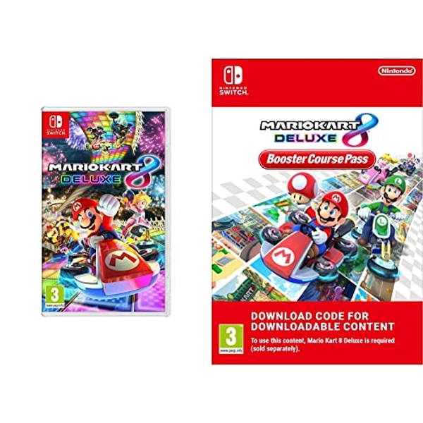 Mario Kart 8 Deluxe (Nintendo Switch) + Booster Course Pass DLC (Nintendo Switch - Download Code)