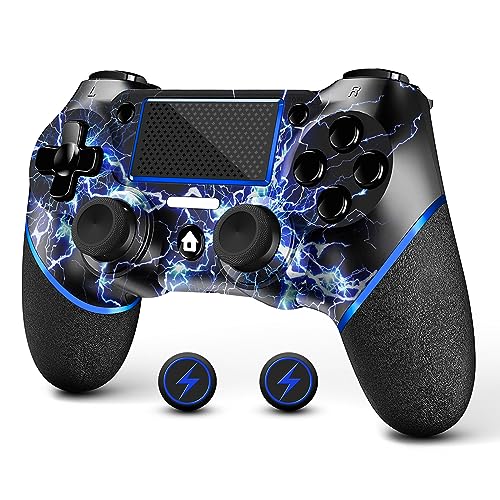 AceGamer Wireless Controller for PS4, Gamepad for Ps4 with Double Vibration,Touchpad, Stereo Headphone Jack, Six Axis Motion Control, Compatible with Ps4/Slim/Pro Console (blue) - blue