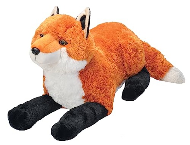 Wild Republic Jumbo Fox Giant Plush Soft Toy, Gifts for Kids, 76 cm - Fox