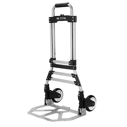 BE COOL Faltbare Aluminium Sackkarre, Sackrodel – Tragkraft bis 80 kg, strapazierfähig, höhenverstellbar, handlich und portabel
