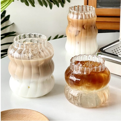 400ml/600ml/800ml Glass Cold Coffee Cup With Straw Retro Mug Transparent Water Tea Drinkware Milk Juice Mugs Cup Tumblers Glasses for Sale Australia| New Collection Online| SHEIN Australia