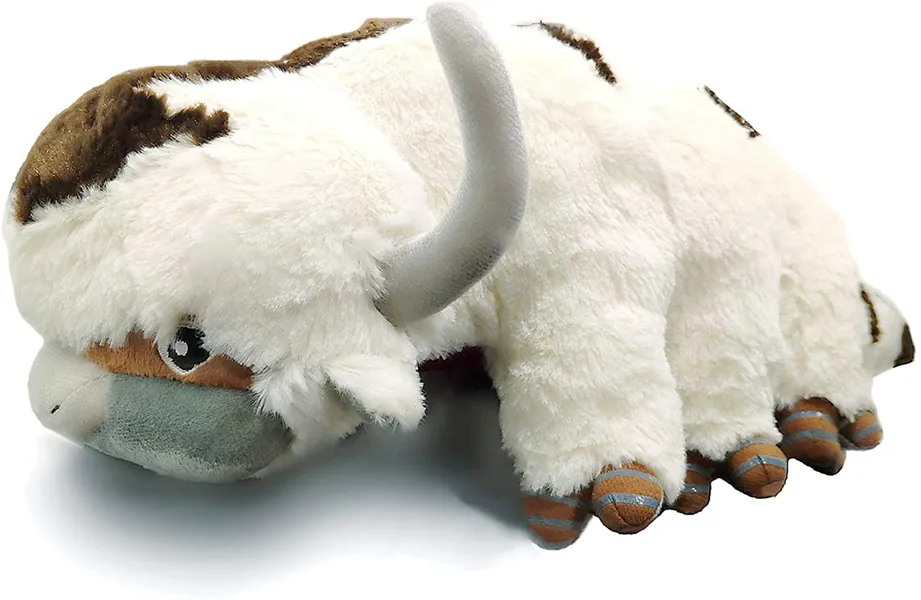 IUTOYYE Large 3D Plush Soft Stuffed Toy Large Size Doll Cattle Anime Animals Cute Cows Big Plush White Figures Christmas New Year Birthday Gift for Children 19.6in / 17.6in (19.6in/50cm)