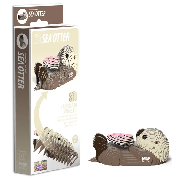 EUGY 3D Sea Otter Model Craft Kit