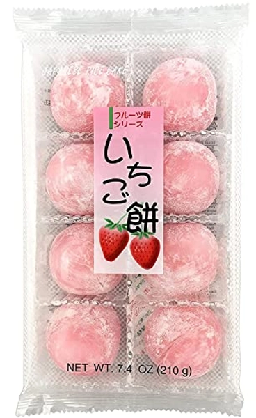 Fruits Mochi Daifuku Ichigo 7.4oz/210g - 7.4 Ounce (Pack of 1)