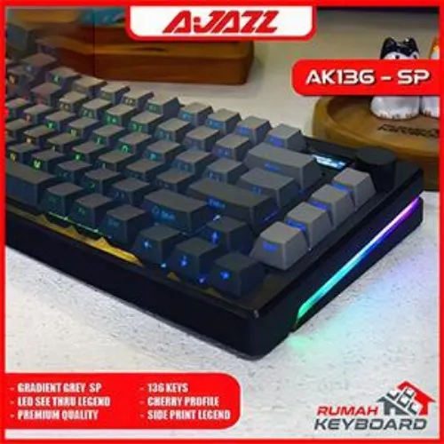 KEYCAPS - CHERRY - AXE CAPITALS - SIDE PRINT